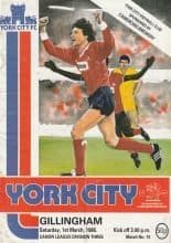 York City v Gillingham  01-Mar-1986