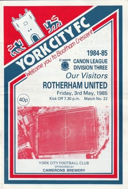 York City v Rotherham United 03-May-1985