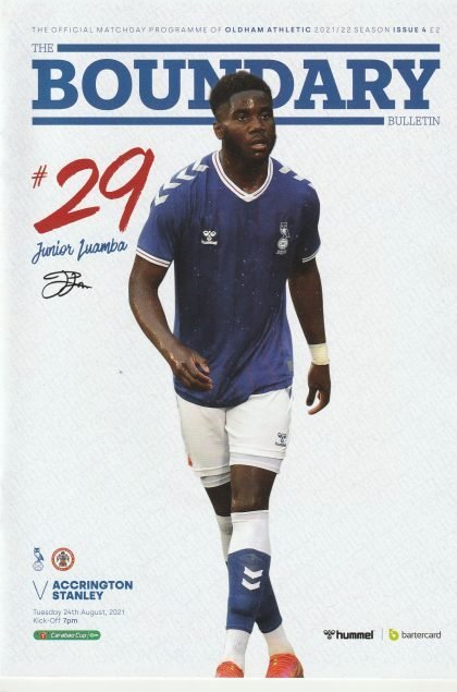 Oldham Athletic v Accrington Stanley 24-Aug-2021