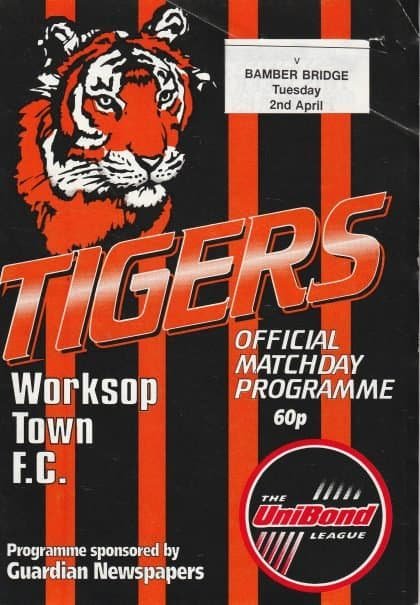 Worksop Town v Bamber Bridge  02-Apr-1996
