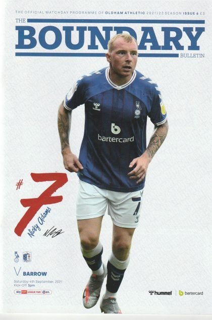 Oldham Athletic v Barrow  04-Sep-2021