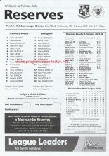 Tranmere Rovers Reserves v Blackpool Reserves 13-Feb-2008
