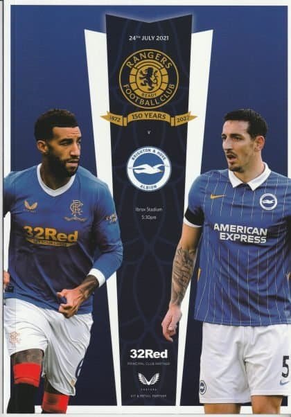 Glasgow Rangers v Brighton & Hove Albion 21-Jul-2021