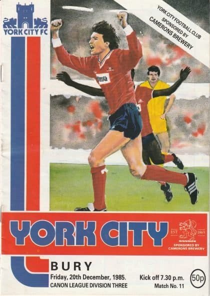 York City v Bury  20-Dec-1985