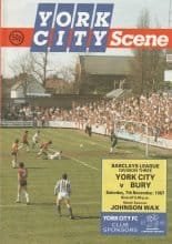 York City v Bury 07-Nov-1987