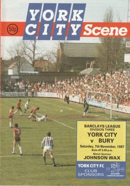 York City v Bury 07-Nov-1987
