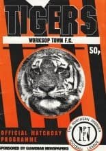 Worksop Town v Congleton Town  11-Dec-1993