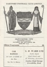 Dartford v Gloucester City  28-Sep-1968