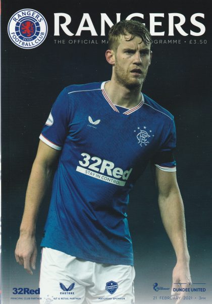 Glasgow Rangers v Dundee United 21-Feb-2021