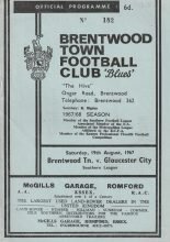 Brentwood Town v Gloucester City  19-Aug-1967