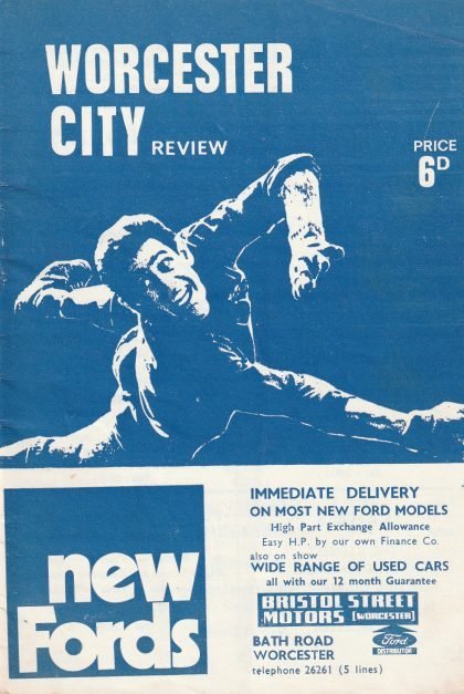 Worcester City v Gloucester City 24-Jan-1970