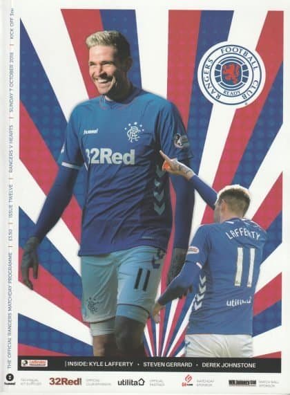 Glasgow Rangers v Heart of Midlothian  07-Oct-2018