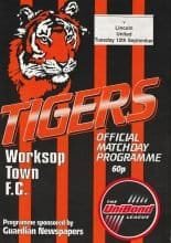 Worksop Town v Lincoln United 12-Sep-1995
