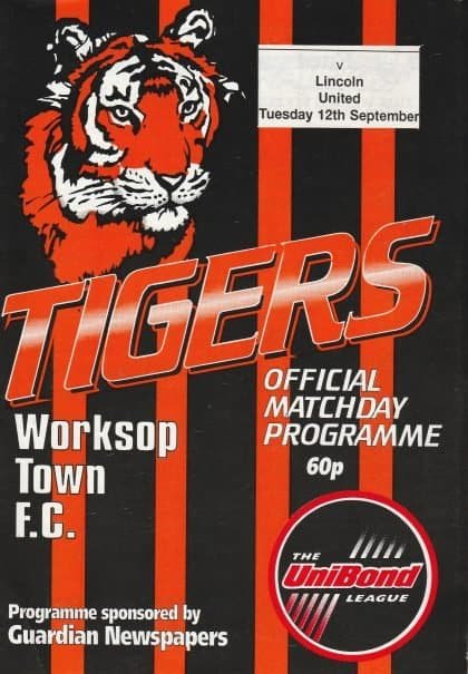 Worksop Town v Lincoln United 12-Sep-1995