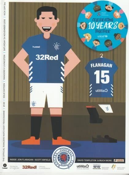 Glasgow Rangers v Livingston 24-Nov-2018