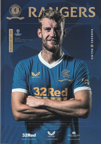 Glasgow Rangers v Malmo FF  10-Aug-2021