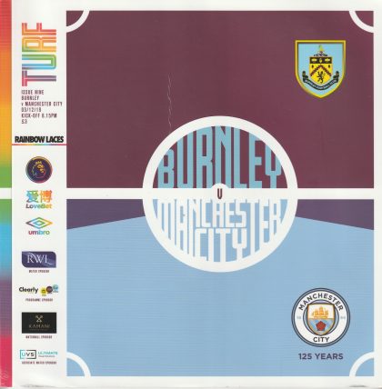 Burnley v Manchester City  03-Dec-2019