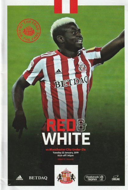 Sunderland v Manchester City u21  22-Jan-2019