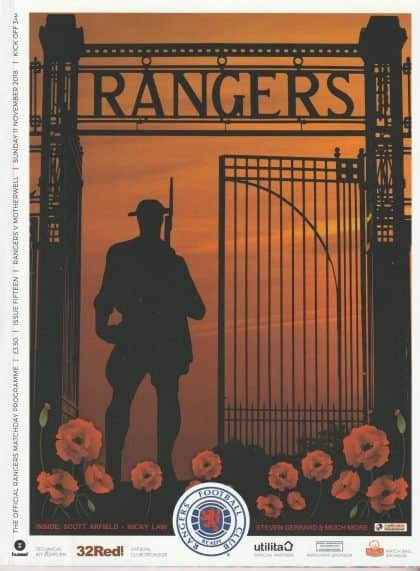 Glasgow Rangers v Motherwell 11-Nov-2018