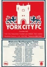 York City v Northampton Town 18-Feb-1984