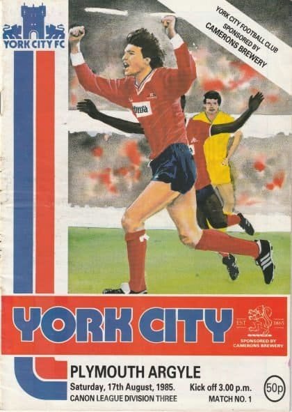 York City v Plymouth Argyle 17-Aug-1985