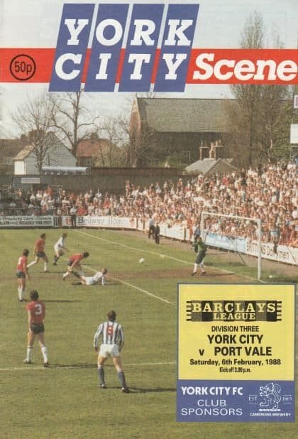 York City v Port Vale  06-Feb-1988