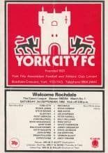 York City v Rochdale 03-Sep-1983