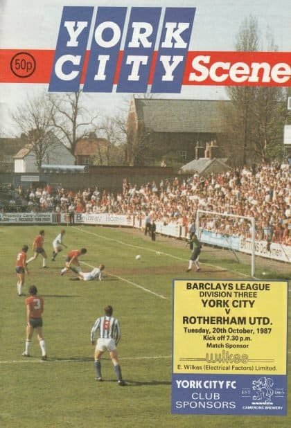 York City v Rotherham United  20-Oct-1987