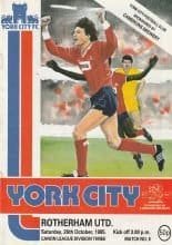 York City v Rotherham United 26-Oct-1985