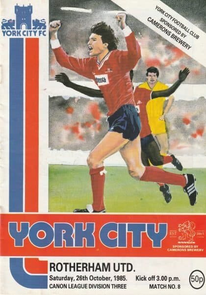 York City v Rotherham United 26-Oct-1985