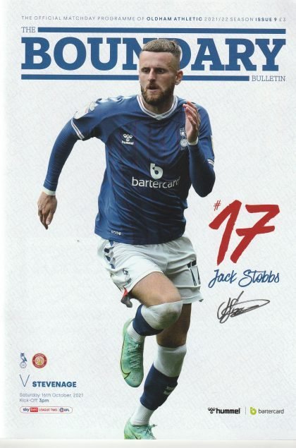 Oldham Athletic v Stevenage  26-Oct-2021