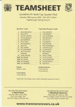 Burnley Youth v Tranmere Rovers Youth 26-Jan-2008