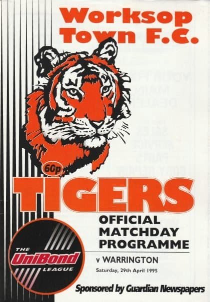 Worksop Town v Warrington 29-Apr-1995
