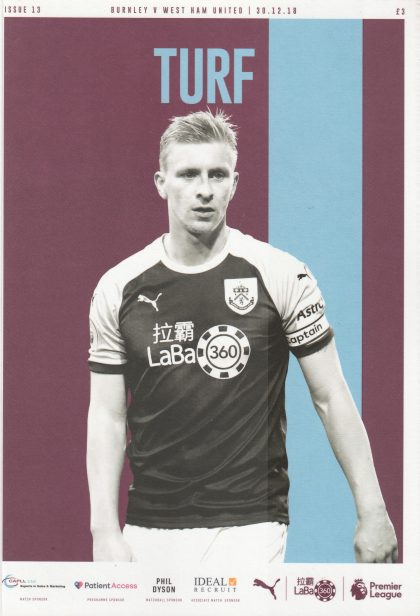 Burnley v West Ham United 30-Dec-2018