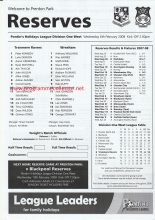 Tranmere Rovers Reserves v Wrexham Reserves 06-Feb-2008