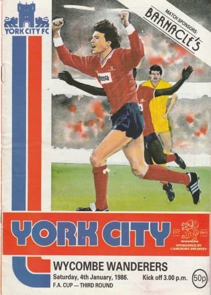 York City v Wycombe Wanderers   04-Jan-1986