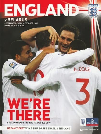 England v Belarus  14-Oct-2009