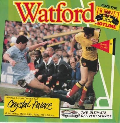 Watford v Crystal Palace 24-Mar-1989