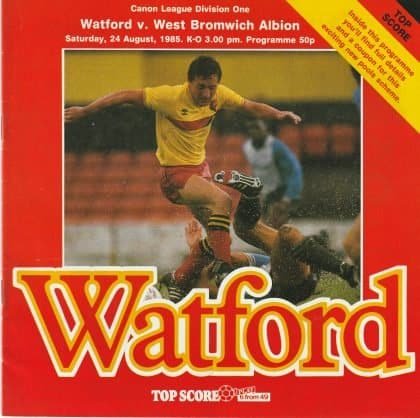 Watford v West Bromwich Albion 24-Aug-1985