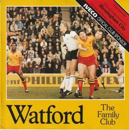Watford v Birmingham City  11-Feb-1983