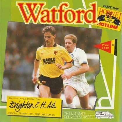 Watford v Brighton and Hove Albion 15-Oct-1988