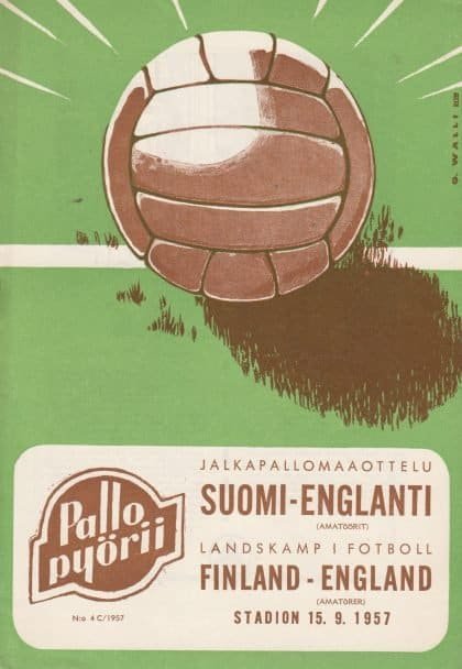 Finland Amateur v England Amateur 15-Sep-1957