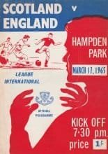 Scotland v England 17-Mar-1965