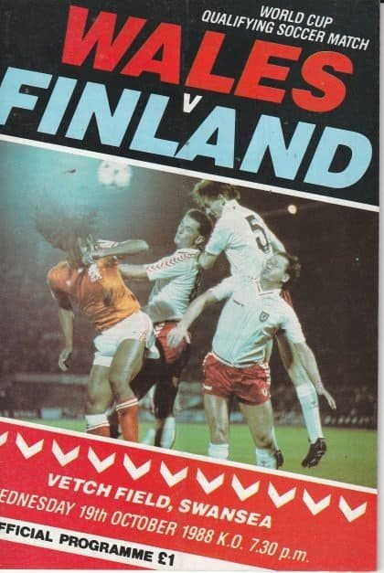 Wales v Finland 19-Oct-1988