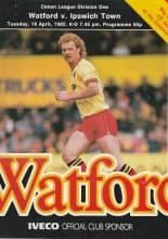 Watford v Ipswich Town  16-Apr-1985