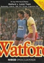 Watford v Luton Town 06-Mar-1985