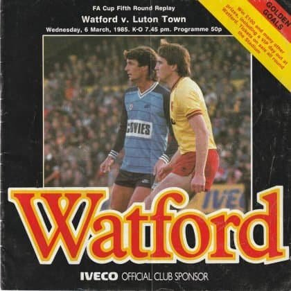 Watford v Luton Town 06-Mar-1985