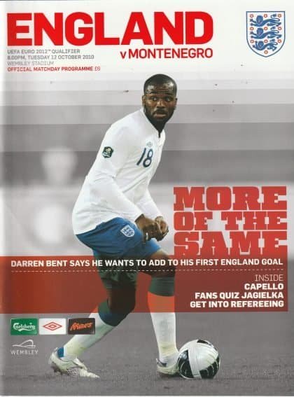 England v Montenegro 12-Oct-2010