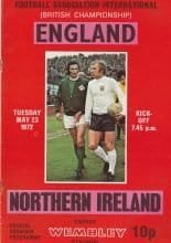 England v Northern Ireland 23-May-1972
