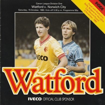 Watford v Norwich City  15-Oct-1983